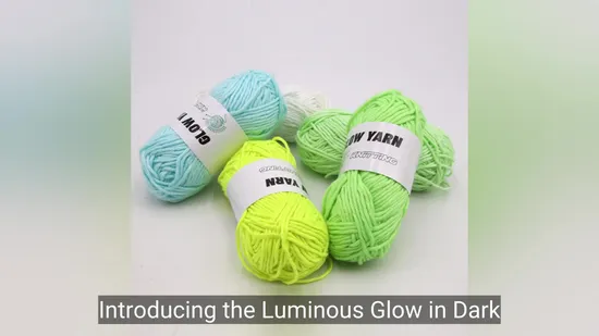 Luminous Glow in Dark Chunky Yarn for Tufting Gun Crafting 