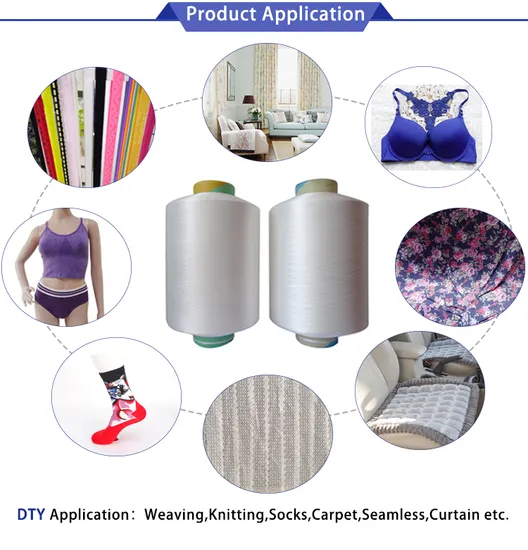 Polyamide 6 and 66 PA Nylon 6 DTY 70d/68f/1 China Nylon Yarn Draw Texturing Yarn Elastic Yarn for Seamless Size 78dtex/68f Indtead of 78dtex/72f 