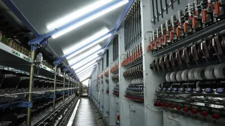 China Manufacturer Customization DTY Polyester Acy 150/48/40 Ddb Elastic Spandex Air Covered Socks Denim Fabric Knitting Machine Yarn 
