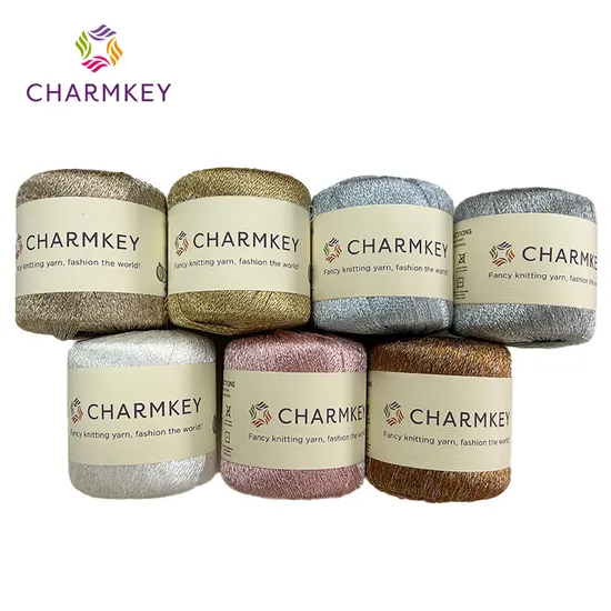 Metallic Yarn Reflective Yarn Cotton Knitting Yarn Crochet 