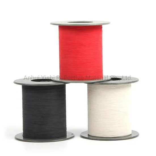0.5mm/1mm/2mm High Light Double Side Reflective Thread Pet Vinyl Material Textile Yarn 
